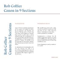 Canon in 9 Sections
